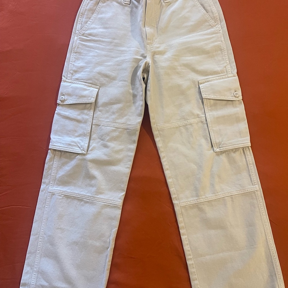 TNA Women's Cargo Pants - Light Gray